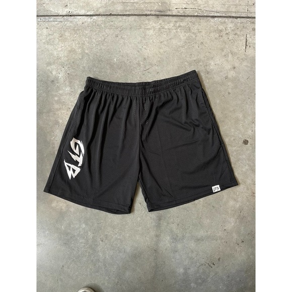 Get the bag black mesh shorts size large